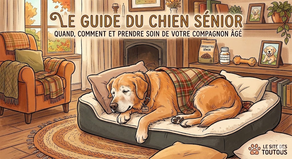 prendre soin d'un chien âgé