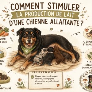 production de lait chez la chienne