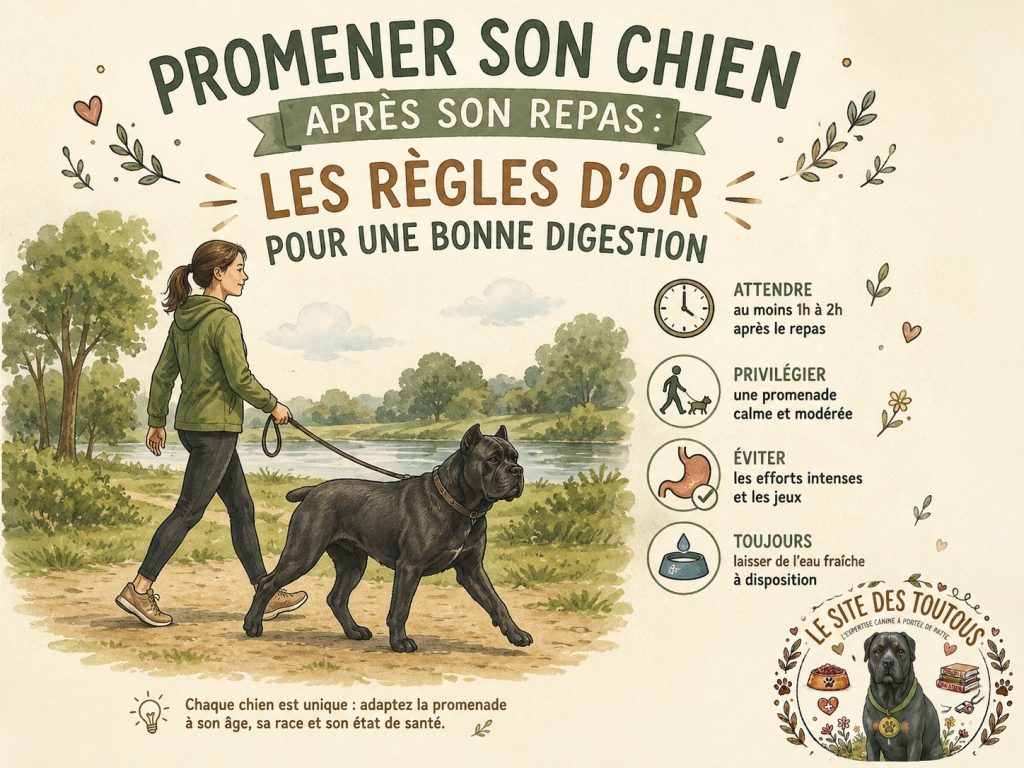 digestion chien après repas