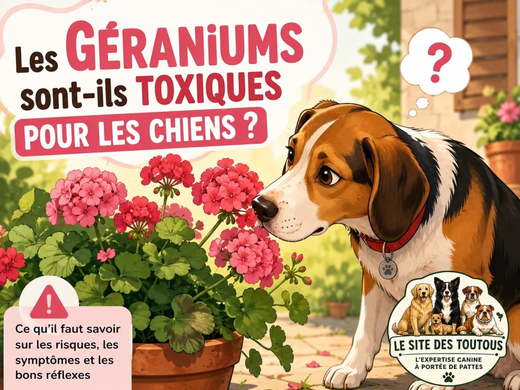 dangers des géraniums pour les chiens