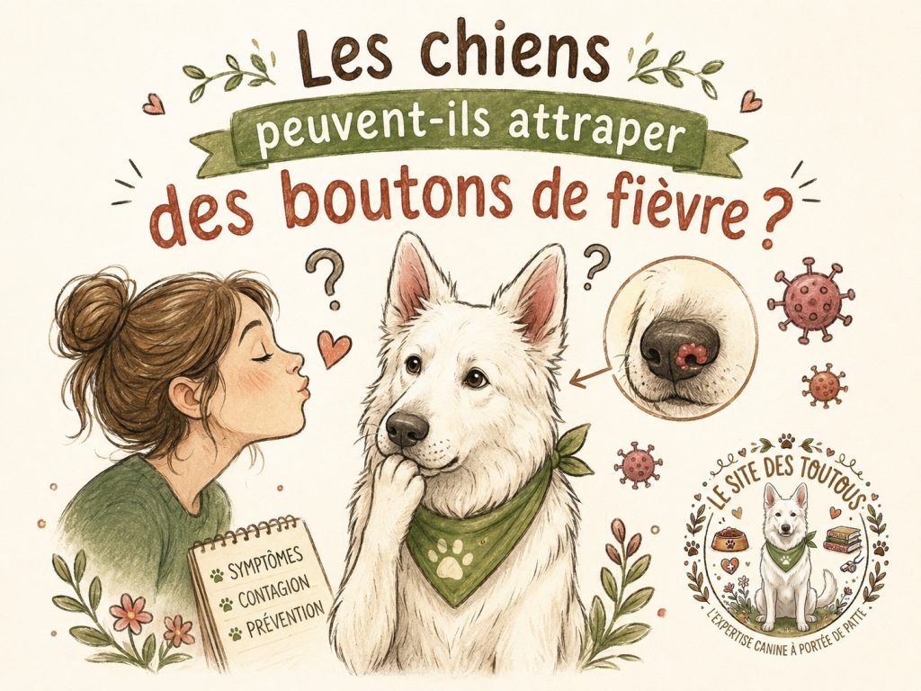 boutons de fièvre chien