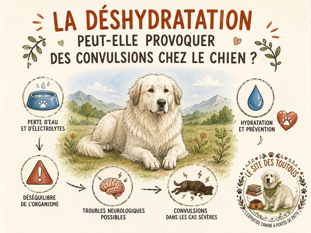 déshydratation convulsions chien