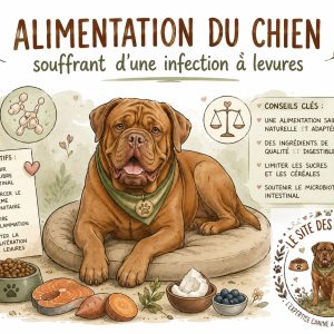alimentation du chien souffrant d'une infection à levures
