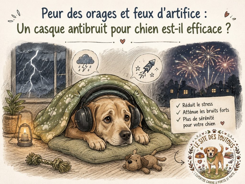 casque antibruit chien