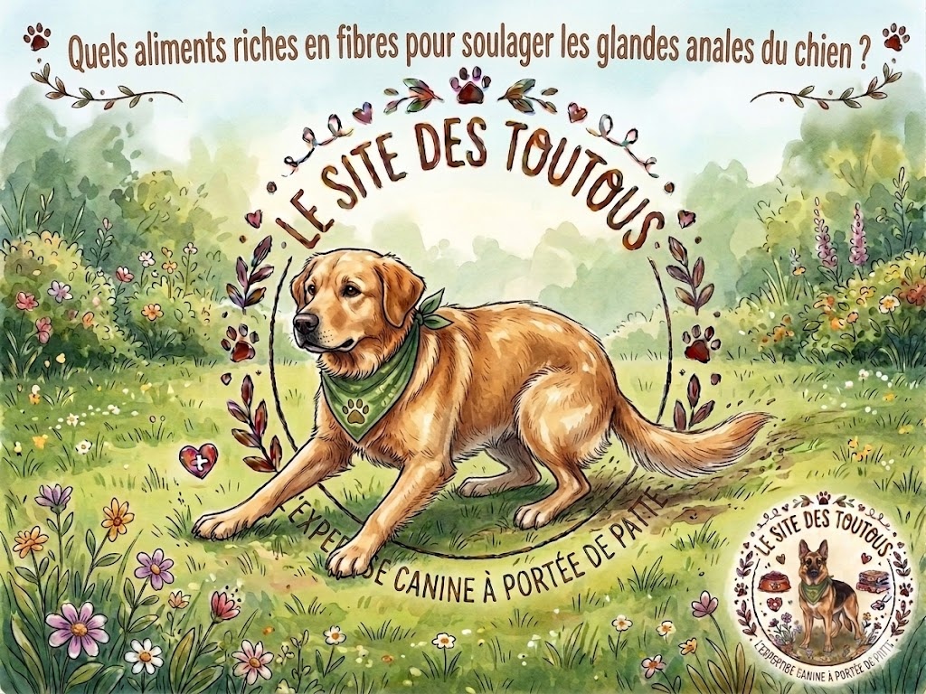 aliments riches en fibres pour soulager les glandes anales du chien