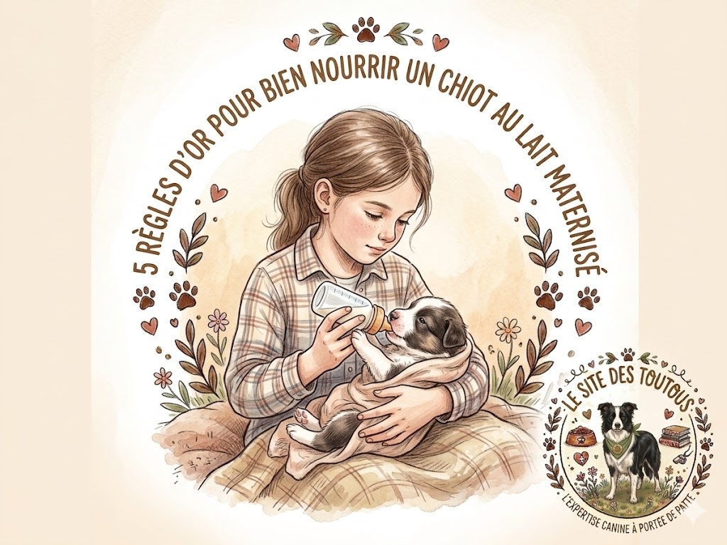 nourrir un chiot avec du lait maternisé