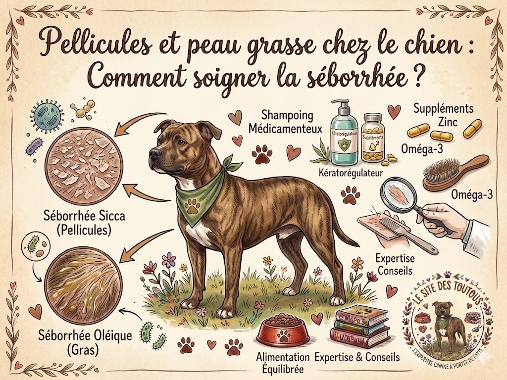 La séborrhée chez le chien