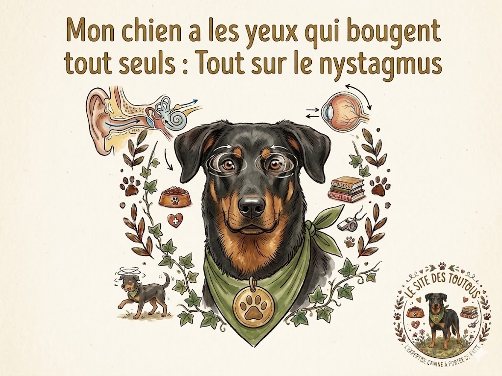 yeux qui bougent tout seuls chez le chien : Nystagmus
