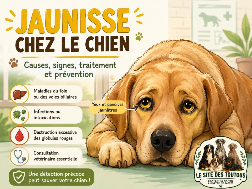jaunisse chez le chien