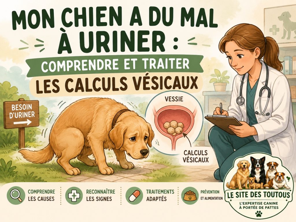 calculs vésicaux chiens