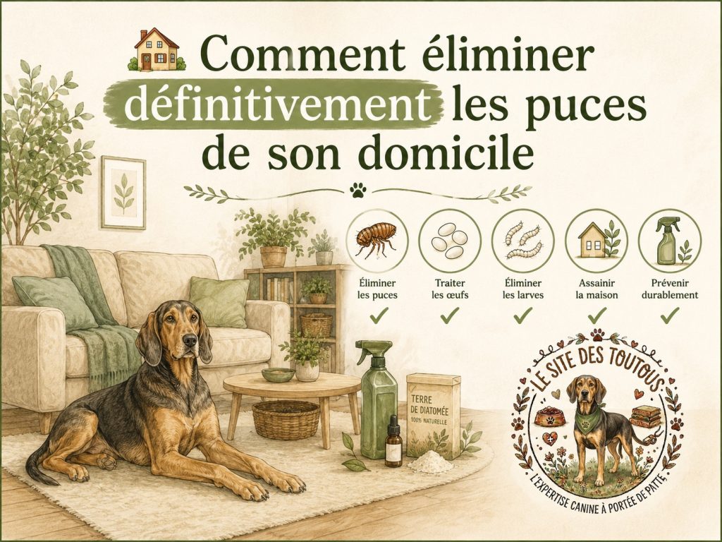 élimination puces domicile
