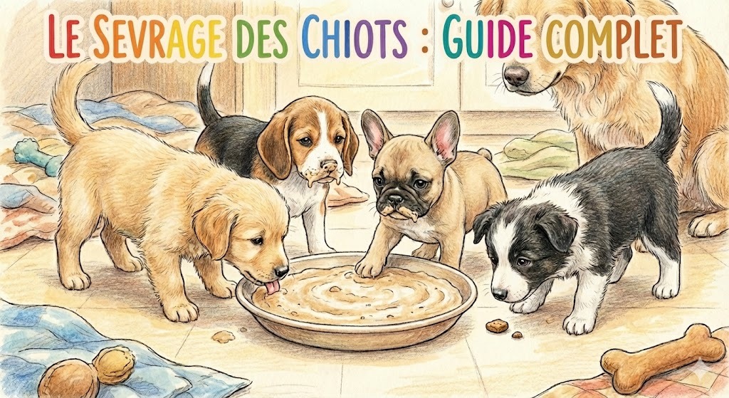 le sevrage des chiots