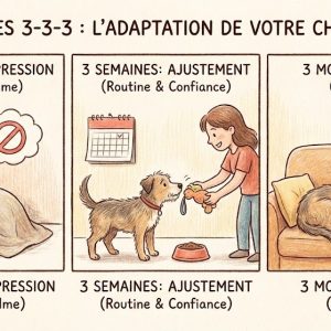 adoption d'un chien - règle des 3-3-3