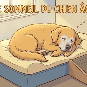 le sommeil du chien âgé