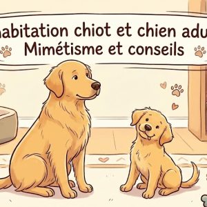 cohabitation chien chiot