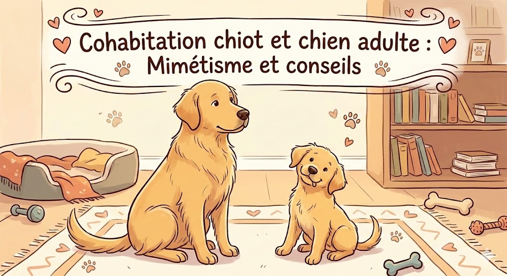 cohabitation chien chiot