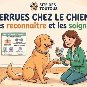 soigner les verrues chez le chien