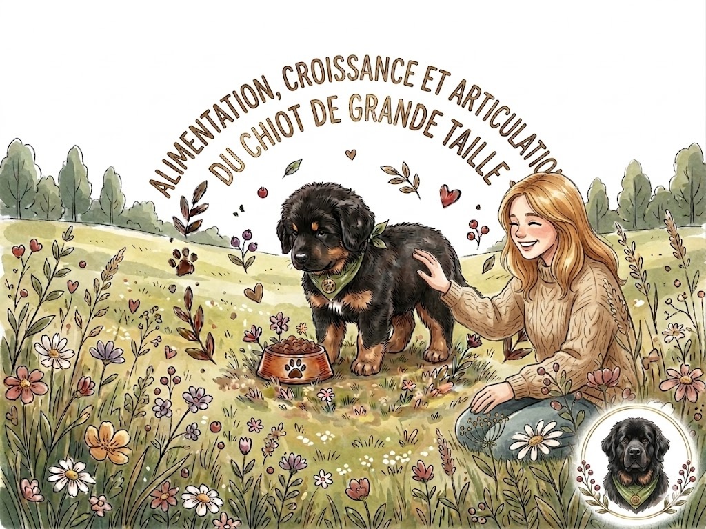 l'alimentation d'un chiot de grande taille