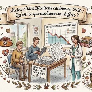 baisse du nombre d'identifications de chiens en France en 2026