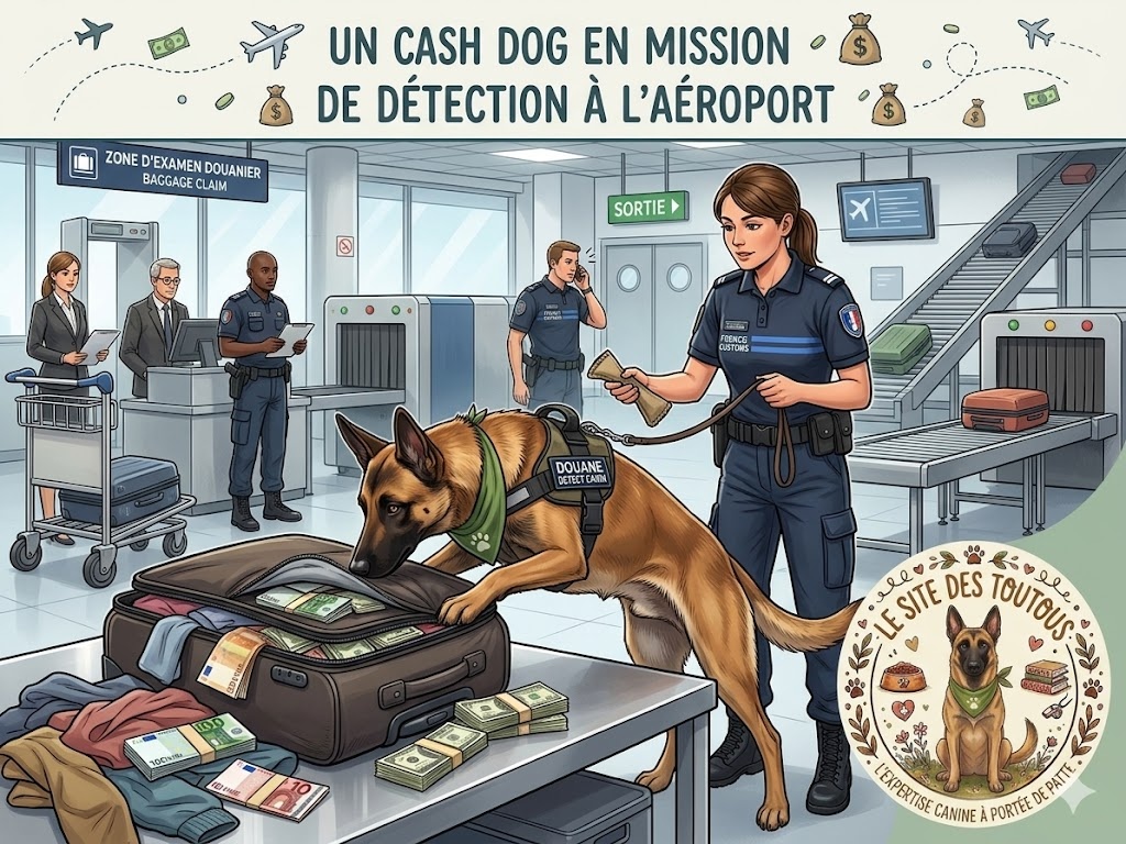 cash dog détection de billets