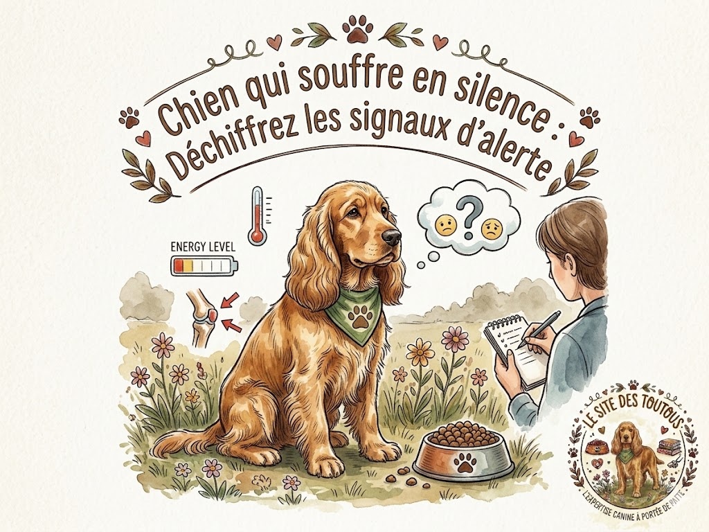signes d'un chien qui souffre en silence