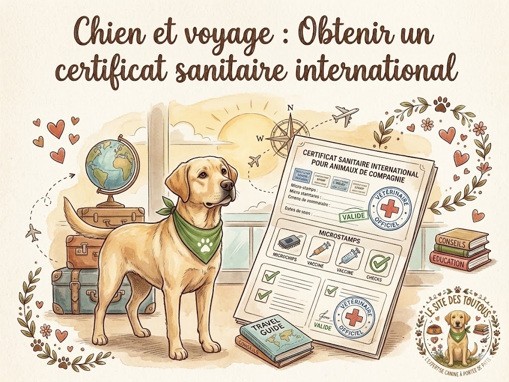 obtenir un certificat sanitaire international pour son chien