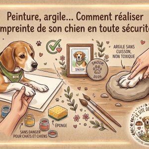 créer une empreinte de patte de son chien