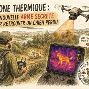 utilisation drone recherche chien perdu