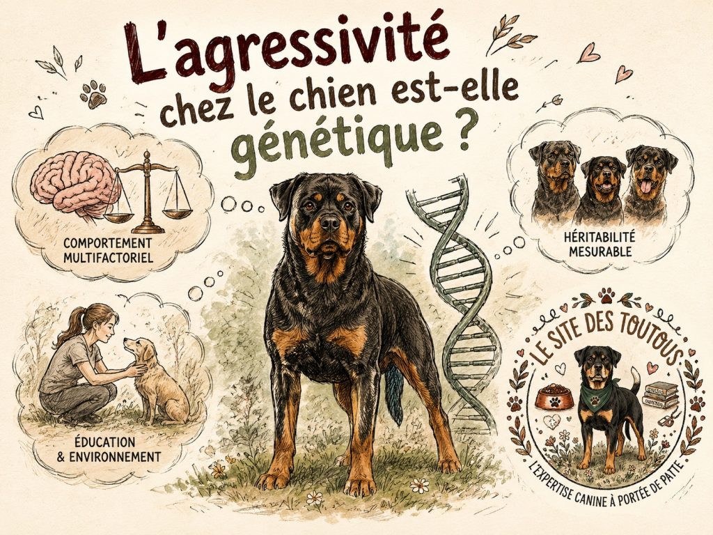 agressivité chien génétique