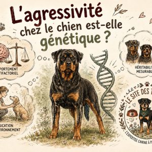agressivité chien génétique