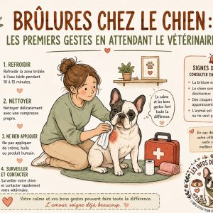 brûlures chez le chien