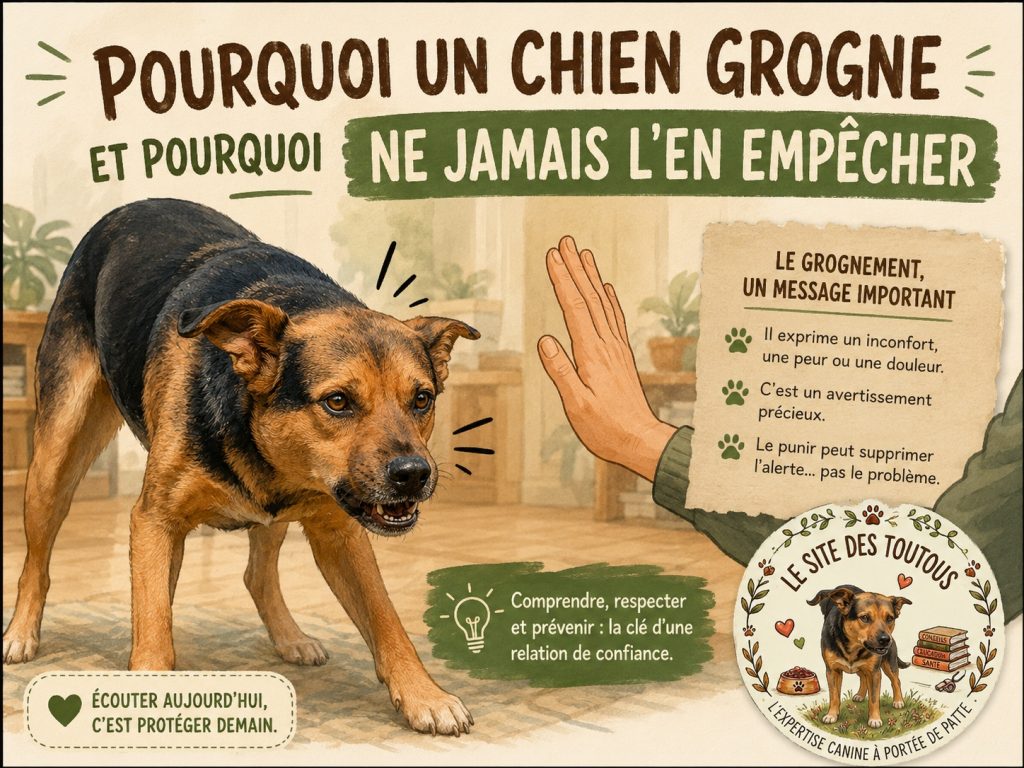 empêcher chien grognement
