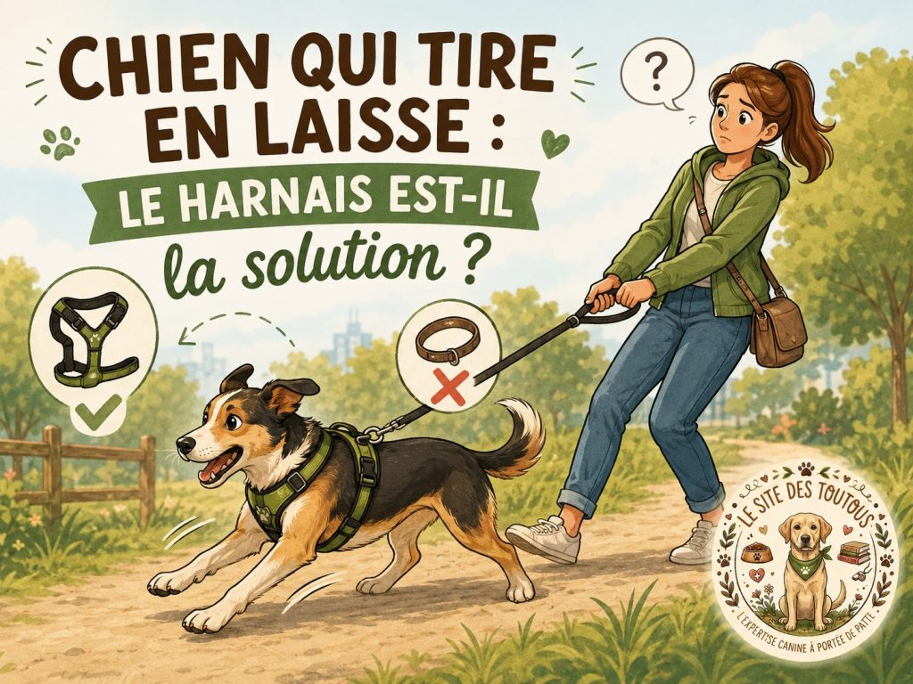 harnais chien qui tire en laisse