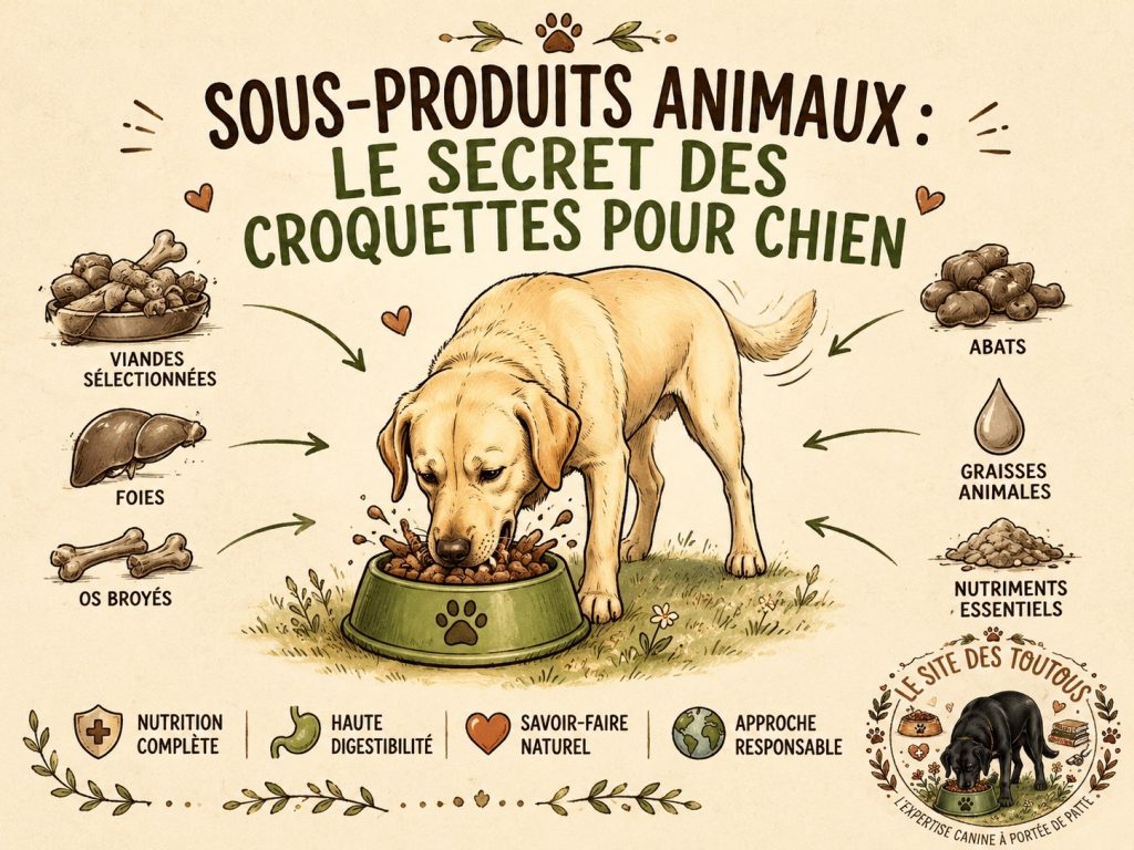 sous-produits animaux dans les croquettes pour chiens