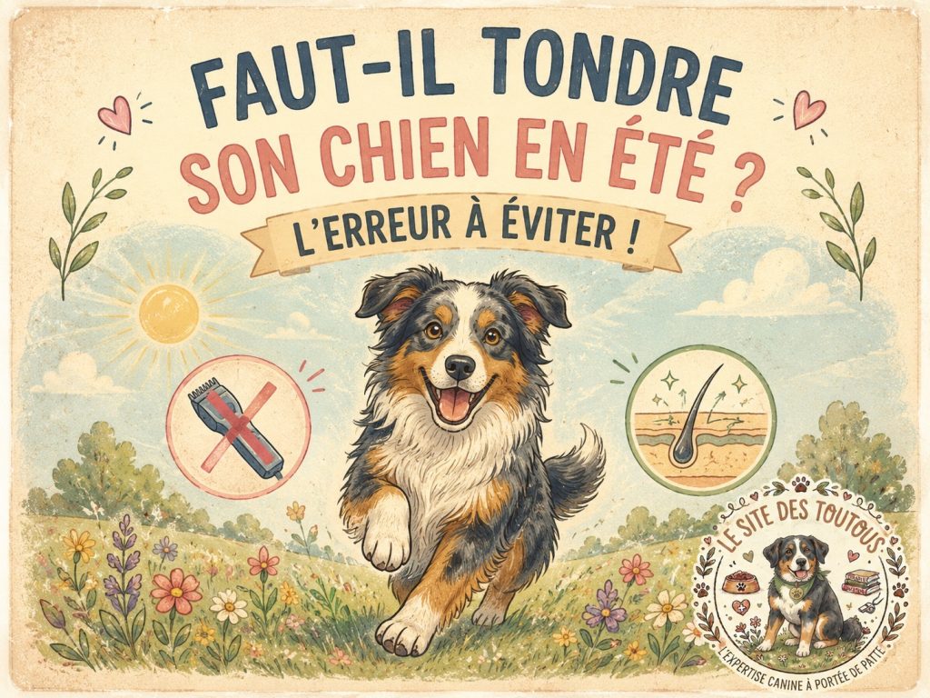 tonte chien été