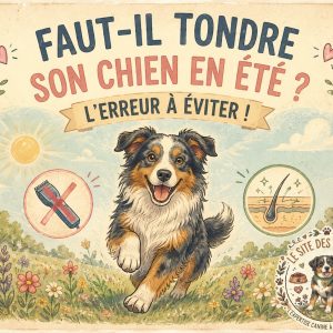 tonte chien été