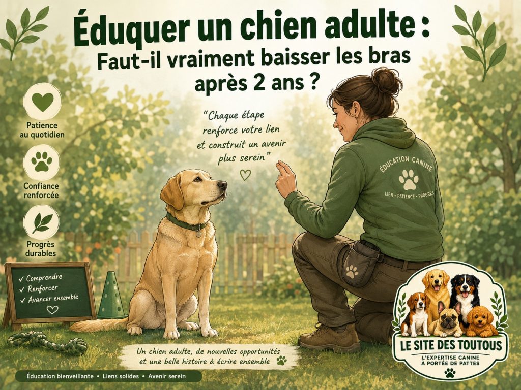 éducation chien adulte