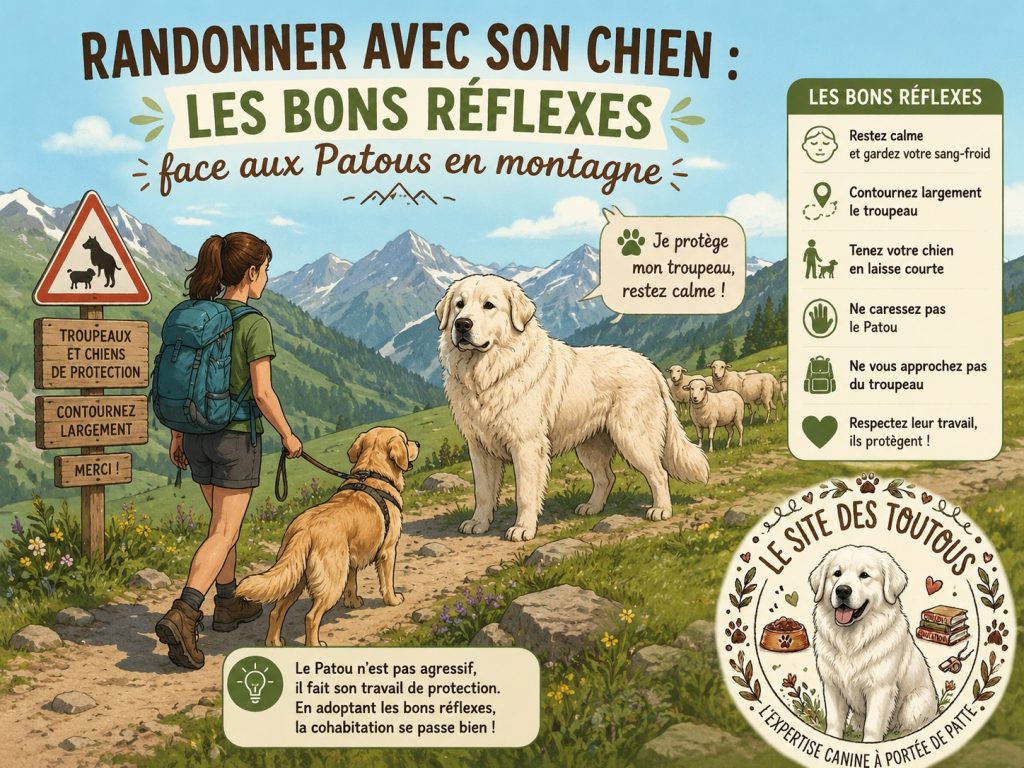 rencontre avec un Patou en montagne comportement
