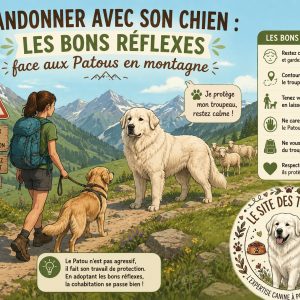 rencontre avec un Patou en montagne comportement
