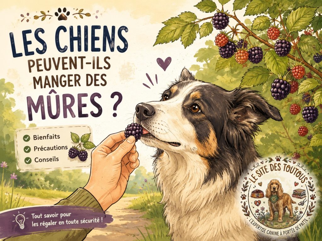 chien manger mûres