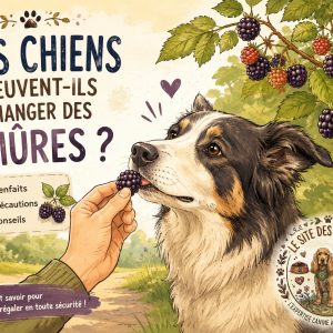 chien manger mûres