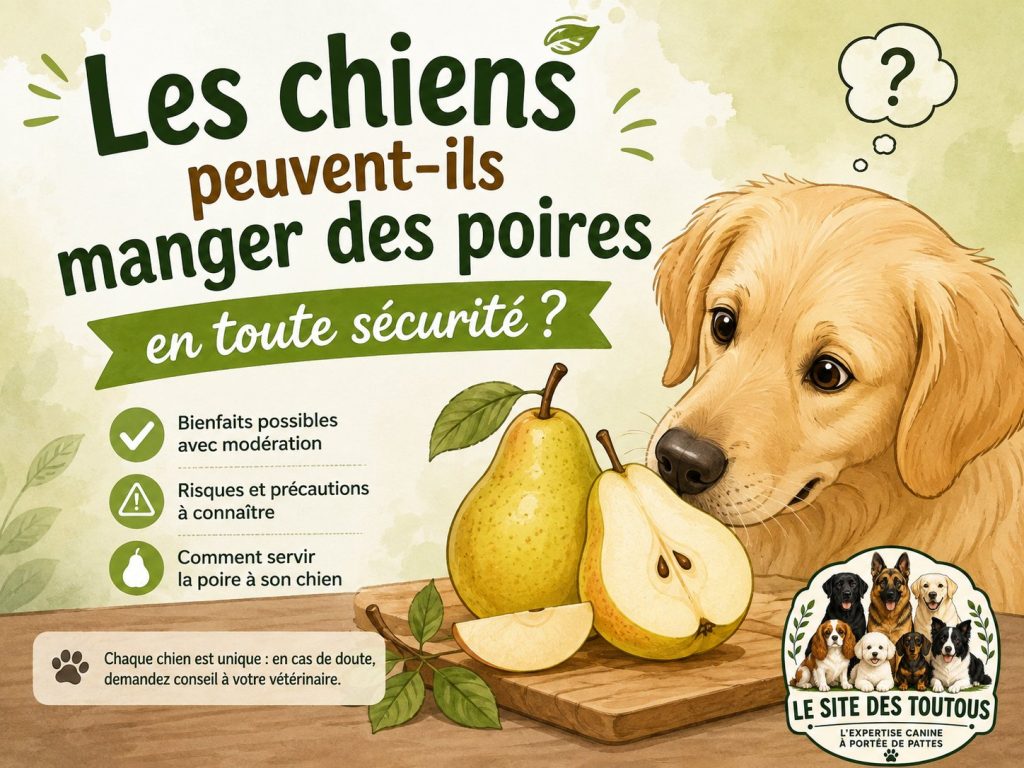 chien manger poire sécurité