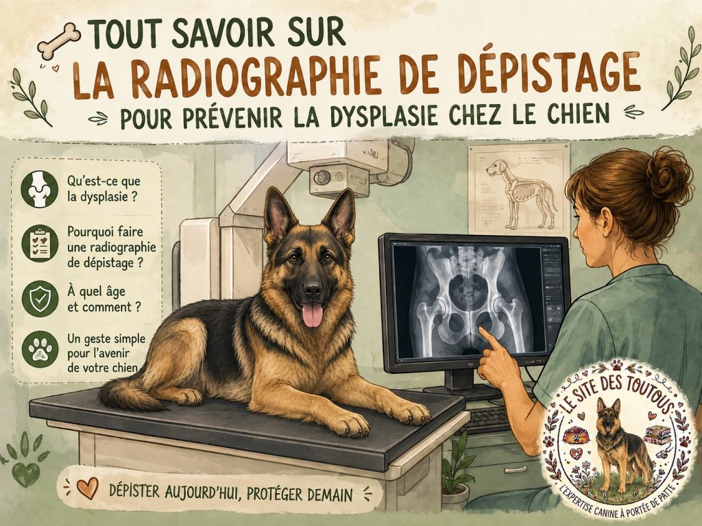 dépistage dysplasie hanche chien