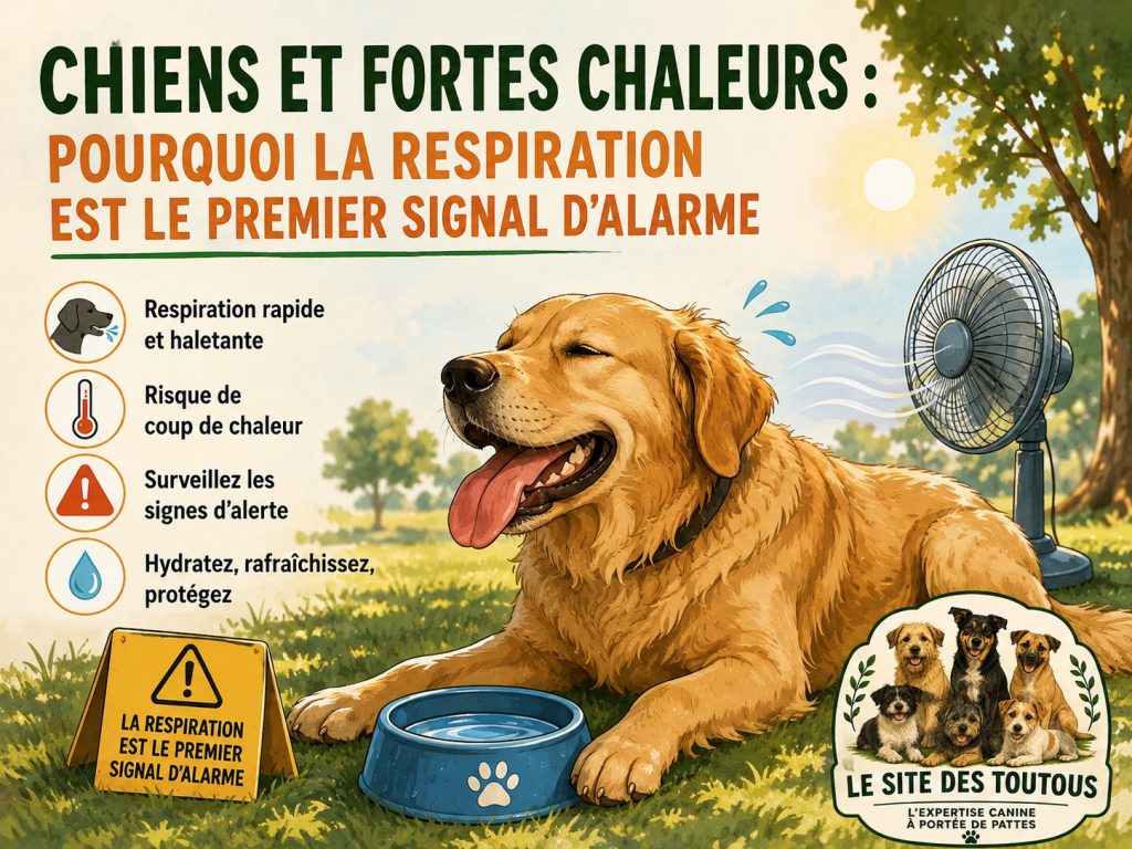 respiration chien coup de chaleur