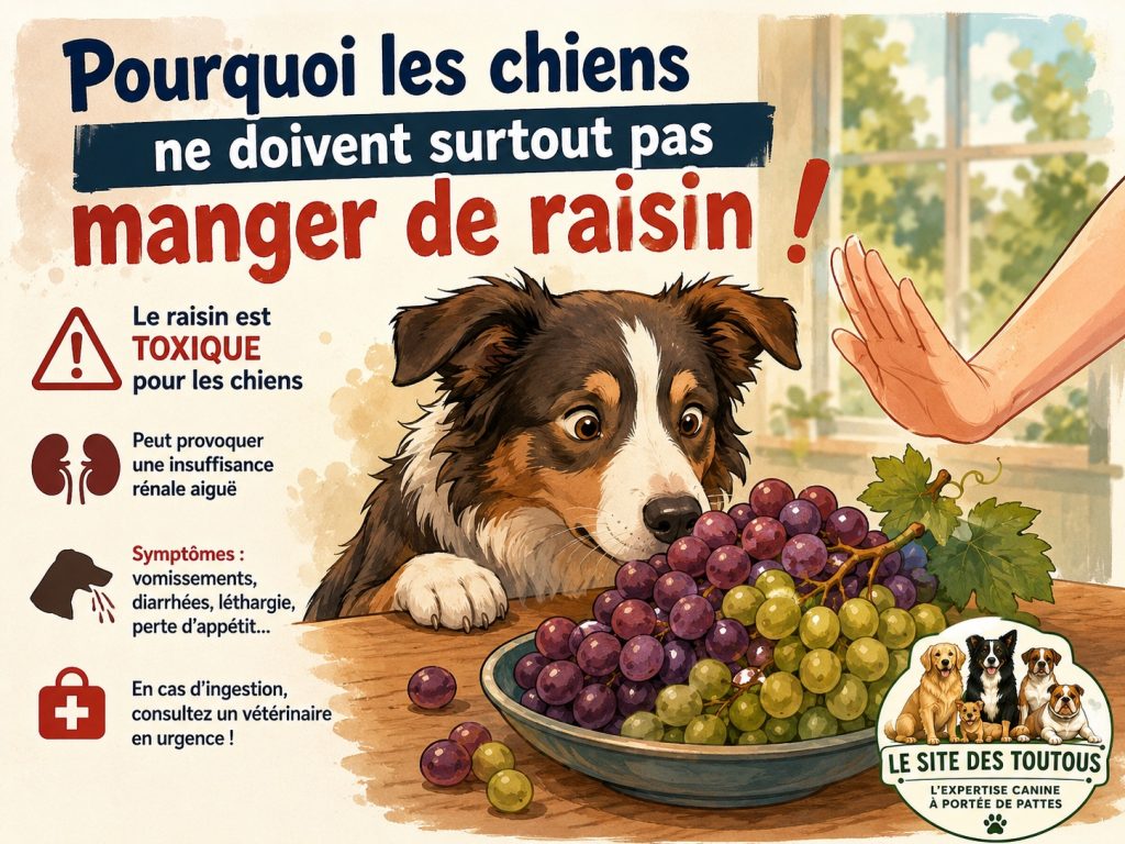 toxicité du raisin pour les chiens