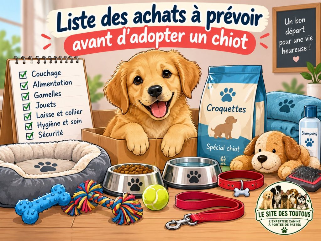 achat matériel chiot