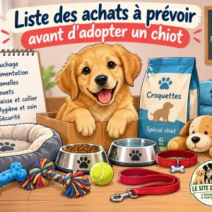 achat matériel chiot