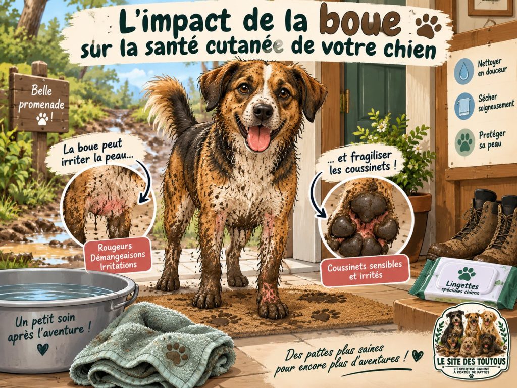 impact boue santé chien
